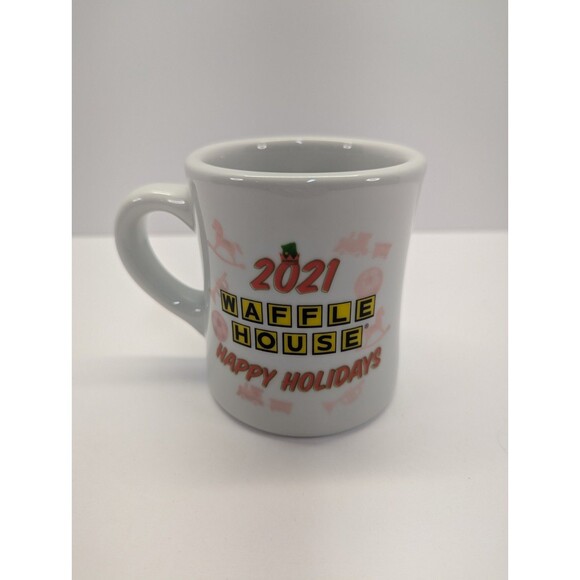 Waffle House Christmas Coffee Cup Happy Holidays 2021 Mug Collectible Gift - Picture 1 of 7